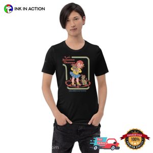 Let’s Summon Demons T-Shirt, Funny Girl With Evil Devil Cats