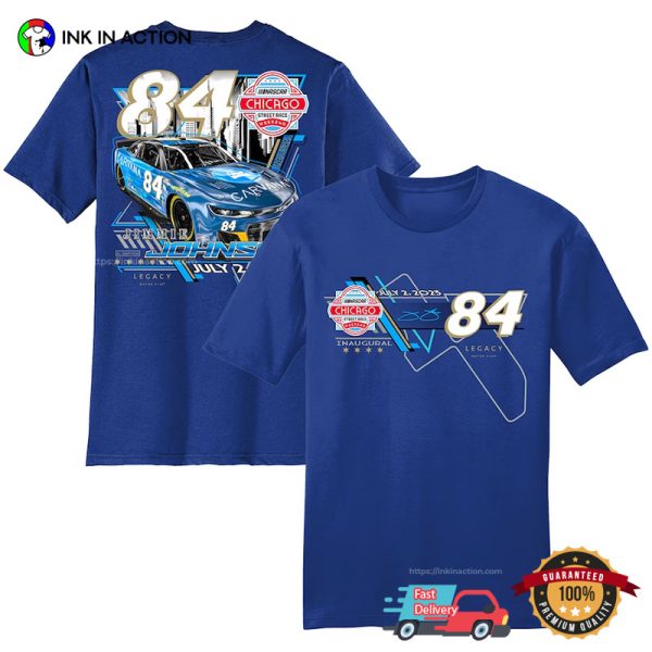 Legacy Motor Club Team Collection Jimmie Johnson Royal 2023 Grant Park 200 T-Shirt