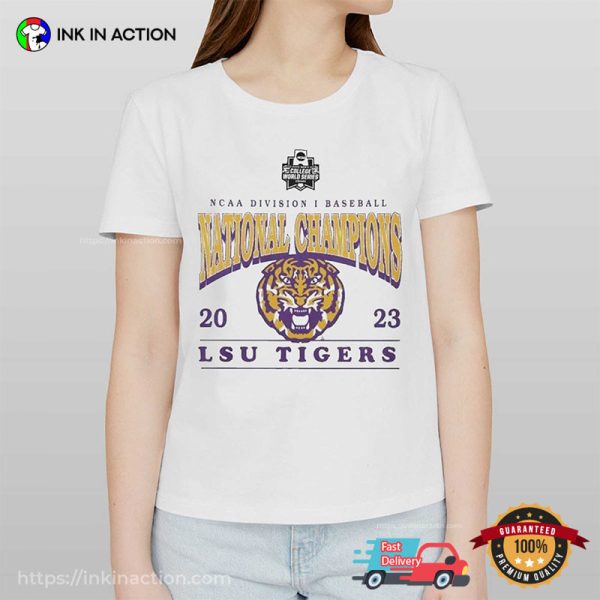 LSU Tigers 47 Brand Baseball National Champions Frankie T-Shirt