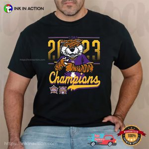 Lsu Tigers Baseball 2023 Dual National Champions T Shirt 2 Ink In Action