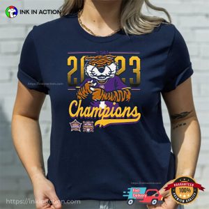 Lsu Tigers Baseball 2023 Dual National Champions T Shirt 3 Ink In Action