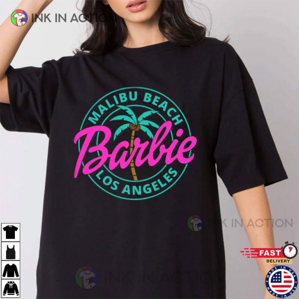 Malibu Beach Barbie Los Angeles Party Girls Shirt, Barbie T-shirt