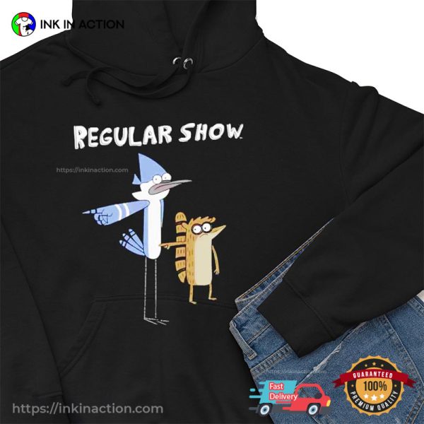 Mordecai Rigby Regular Show Who Did This Funny T-shirt