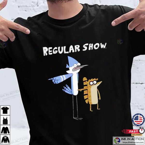 Mordecai Rigby Regular Show Who Did This Funny T-shirt