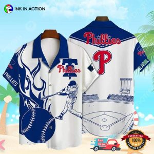 MLB Phillies Baseball Hawaiian Shirt