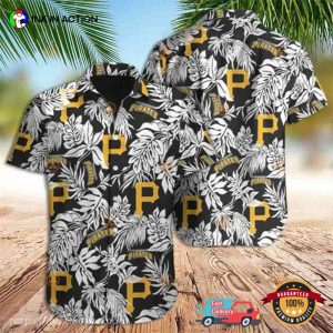 MLB Pittsburgh Pirates Tropical Palm Aloha Shirt