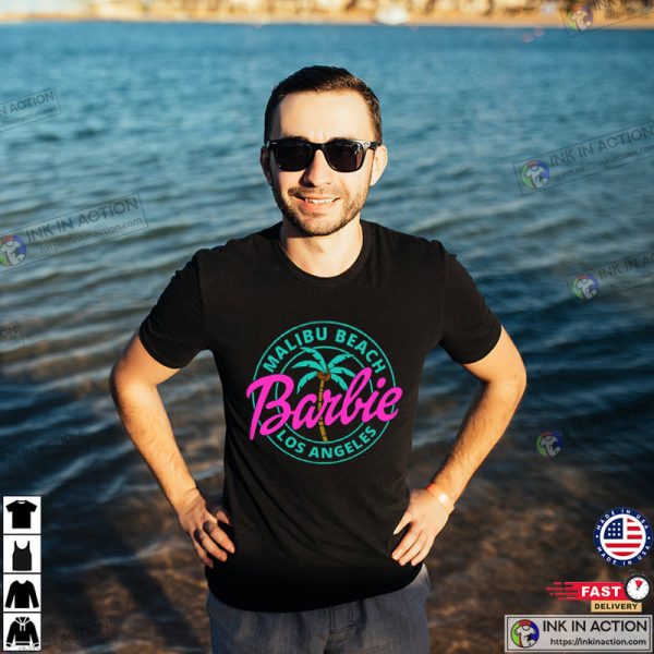 Malibu Beach Barbie Los Angeles Party Girls Shirt, Barbie T-shirt