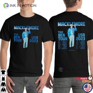 Macklemore Concert The Ben Tour 2023 Tracklist 2 Sides Shirt
