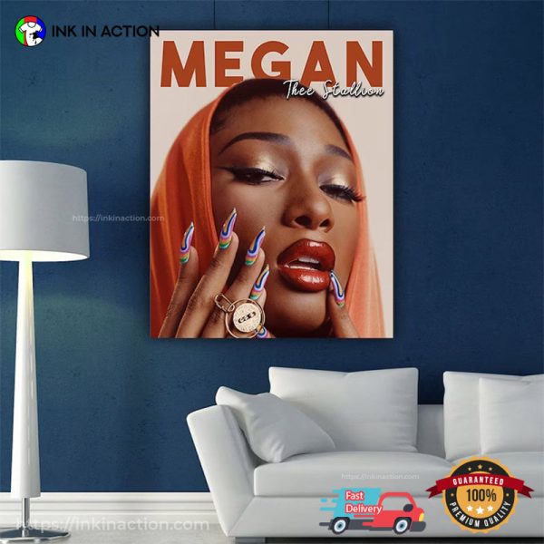 Megan Thee Stallion Canvas Poster, Megan Thee Stallion Posters