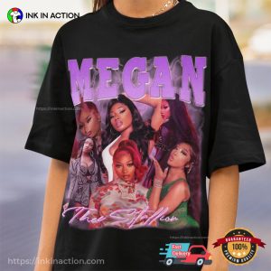 Megan Thee Stallion Retro unisex tshirt Ink In Action