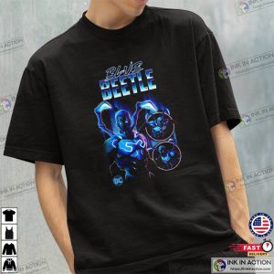 Mens DC blue beetle comics Graphic T Shirt 2 Ink In Action