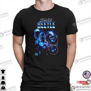Mens DC blue beetle comics Graphic T Shirt 3 Ink In Action
