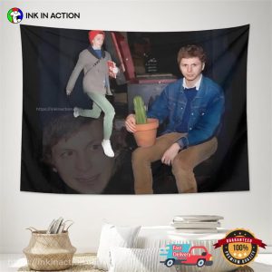 Michael and Cactus Funny Meme Wall Art Poster Ink In Action