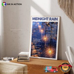 Midnight Rain Midnights Album Lyric Poster 2 Ink In Action