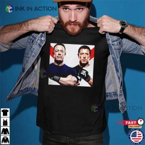 Mma Tech Titans Unleashed Musk Vs mark zuckerberg ufc Shirt 3 Ink In Action