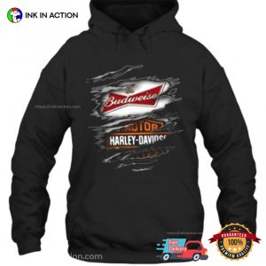 Motor Harley Davidson budweiser shirt 3 Ink In Action