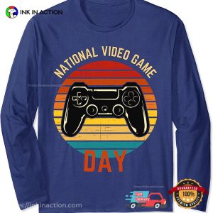 National Video Games Day July 8th Funny Retro T-Shirt