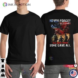 Never Forget Twin Towers Memorial Shirt