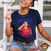 Official Alex Morgan Kiss Celebration 2023 Portrait T-Shirt