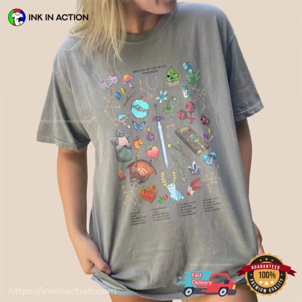 Original Zelda Breath Of The Wild Hylia Plant Lover NES Shirt