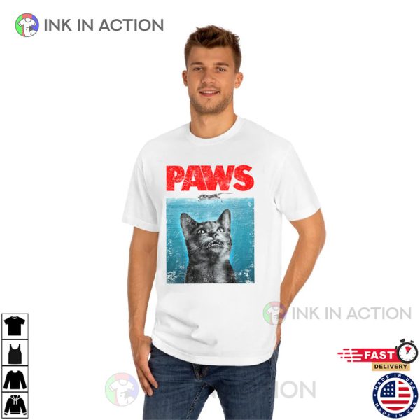 PAWS CAT T-SHIRT