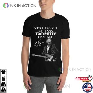 Petty Play Guitar On Stage Signature Tom Petty T-shirt