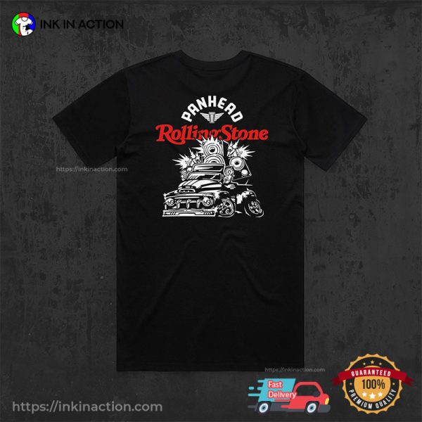 Panhead Rolling Stone Music Car Shirt