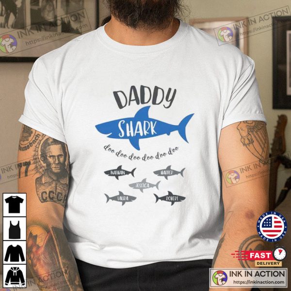 Personalized Daddy Shark T-Shirt