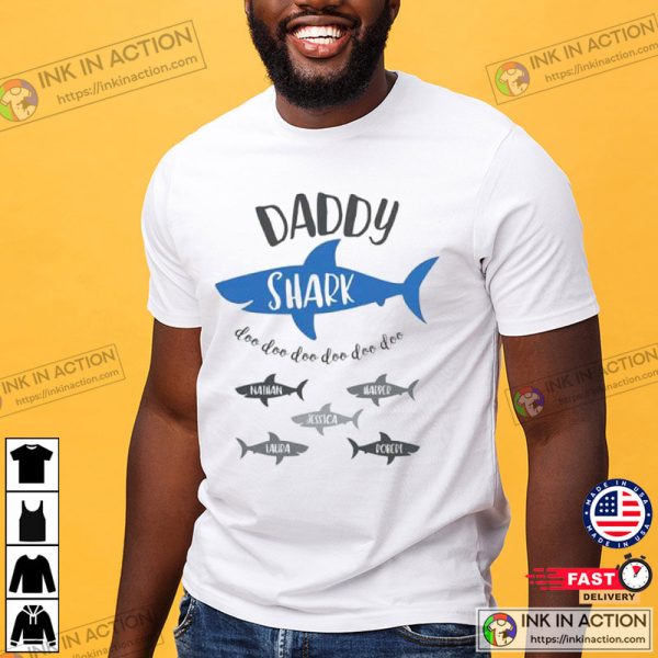 Personalized Daddy Shark T-Shirt