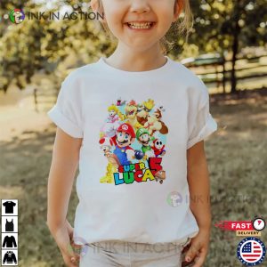 Personalized Super Mario Birthday Shirt