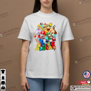 Personalized super mario birthday shirt 3 Ink In Action
