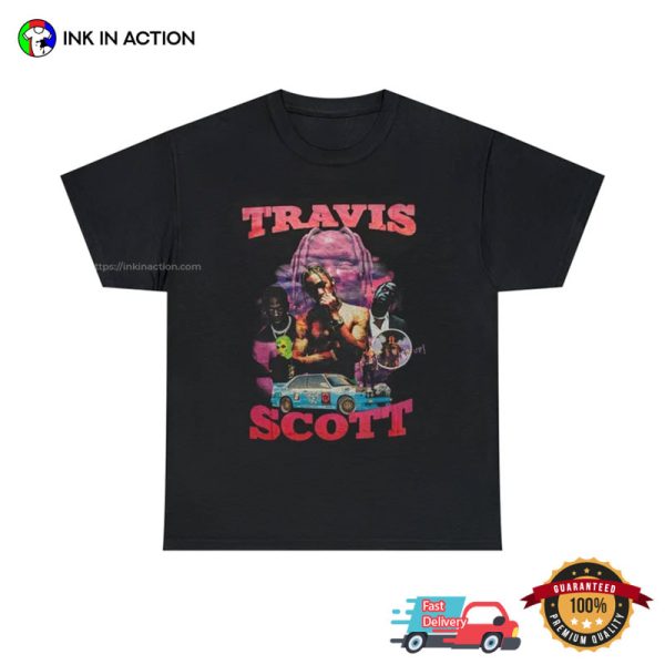 Retro Hip Hop Fashion Rapper Travis Scott Shirt