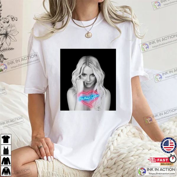 Retro Britney Young Jean Album Cover 90s T-shirt