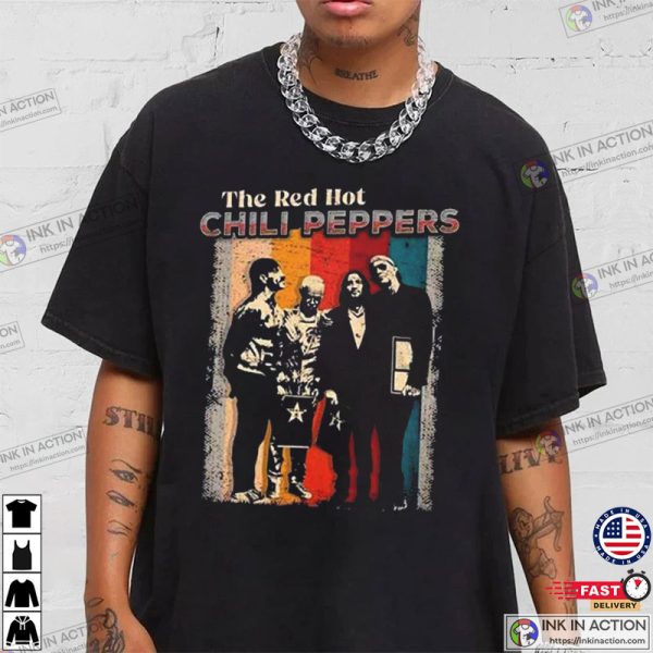 Red Hot Chilli Peppers Tour 2023, Rock Concert T-shirt