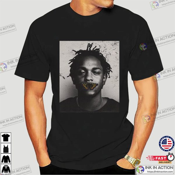 Rapper Kendrick Lamar Butterfly Retro Portrait Shirt