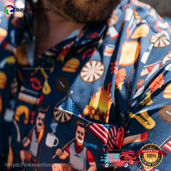 Ron Swanson’s Of Greatness Hawaiian Shirt