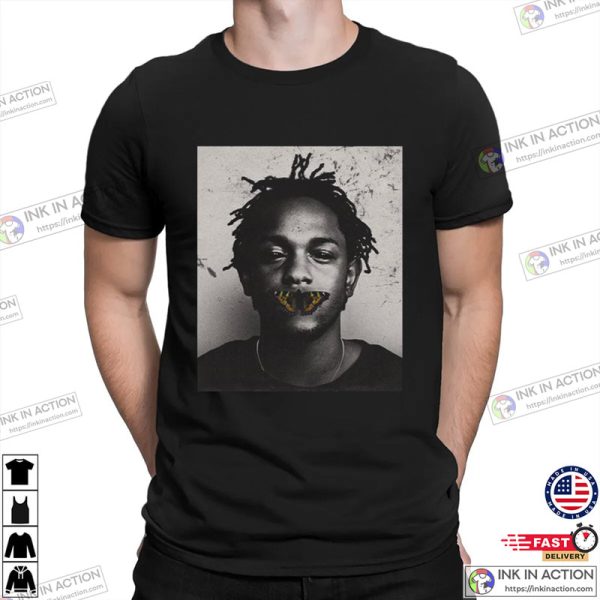 Rapper Kendrick Lamar Butterfly Retro Portrait Shirt