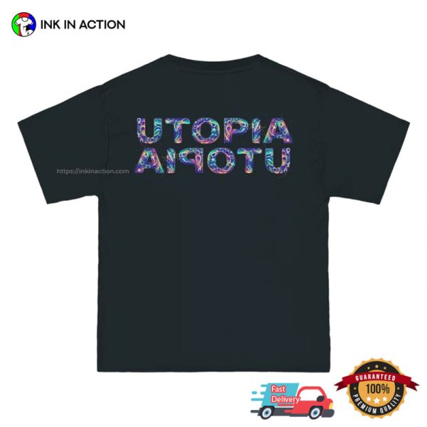 Rapper Travis Scott Utopia Album 2 Sided Shirt