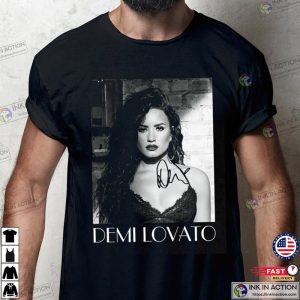 Retro 90s Style demi lovato 2023 Graphic Shirt 2 Ink In Action