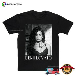 Retro 90s Style demi lovato 2023 Graphic Shirt 3 Ink In Action