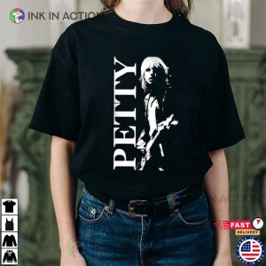 Retro Black And White Guitar tom petty t shirts 1 Ink In Action Ink In Action