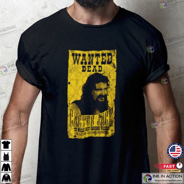 Retro Travis Scott Cactus Jack Wanted T-shirt