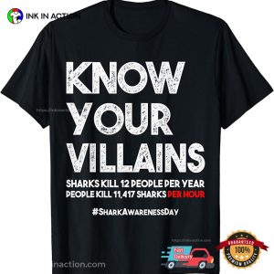 Save Sharks, Shark Awareness Day Gift Environmentalist T-Shirt