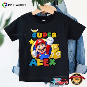 Super Mario Birthday, Custom Birthday Shirts