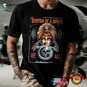 System Of A Down Rock Band SOAD Tee Ink In Action