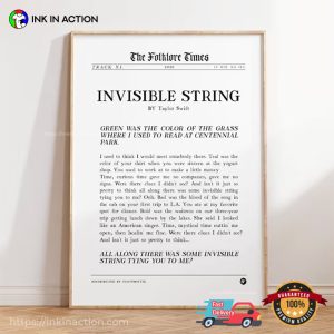 The Folklore Times INVISIBLE STRING By TS Poster