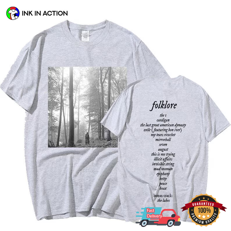 Taylor Swift Invisible String Folklore Album Tee - Ink In Action