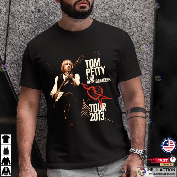 Tom Petty & The Heartbreakers Tour 2013 Retro Rock Shirt