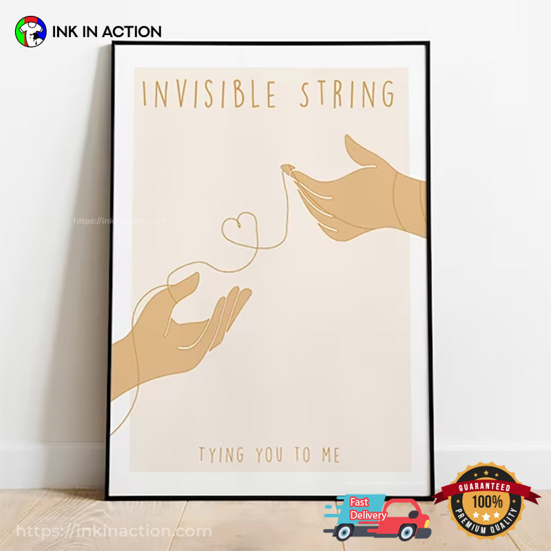 The Invisible String Taylor Room Decor Poster, Swiftie Gift - Ink In Action