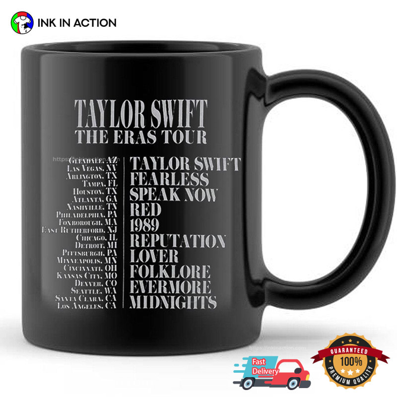 Taylor Swift The Eras Tour, Taylor Swift Concert 2023 Mug - Ink In Action